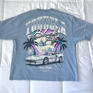 YoungLA Miami Block Party Exclusive Shirt- M Blue